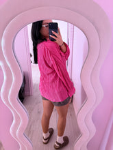 Load image into Gallery viewer, Pink pleaded button down (MEDIUM)