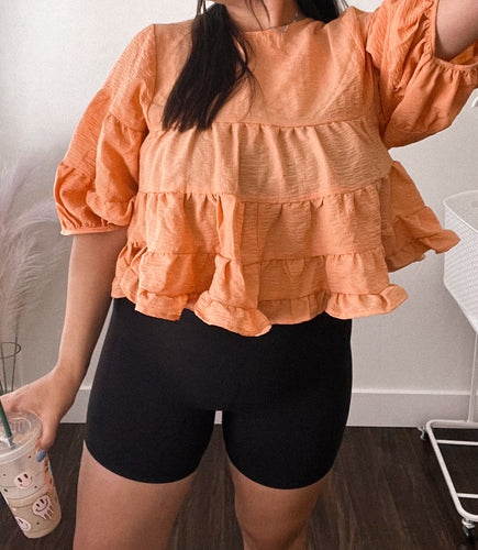 In full bloom ruffle top