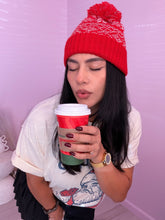 Load image into Gallery viewer, Snowflake Holiday Beanie in Red