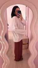 Load image into Gallery viewer, Bell sleeve oversized sweater in White (LARGE)