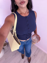 Load image into Gallery viewer, Lume Button Down Knit Tank Top