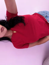 Load image into Gallery viewer, Brynlee Short Sleeve Tee in RED