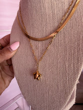 Load image into Gallery viewer, 3mm Herringbone Stacking Necklace *18K Gold Plated*