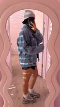 Load image into Gallery viewer, Smiley patch denim oversized jacket SIZE: LARGE