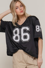 Load image into Gallery viewer, Sports mesh jersey in Black