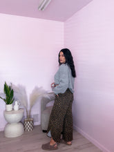 Load image into Gallery viewer, Tulip Style Denim Pants in Leopard *S-XL*