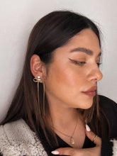 Load image into Gallery viewer, Letty Bow Drop Earrings *18K Gold Plated*