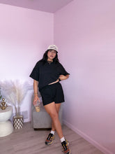 Load image into Gallery viewer, Lulu Ribbed Set in Black