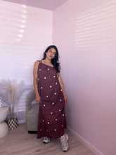 Load image into Gallery viewer, Polka Dots Maxi Dress in Brown