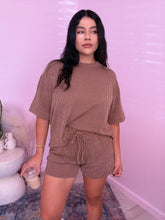 Load image into Gallery viewer, Juno Ribbed Set in BROWN