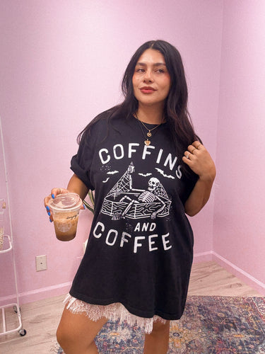*BACK IN STOCK* Coffins & Coffee Graphic Tee