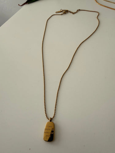 I love you to the moon & back necklace 18K gold plated