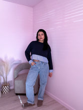 Load image into Gallery viewer, Maci Contrasting Set in Navy Blue