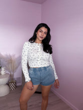 Load image into Gallery viewer, Dainty Flower Pointelle Cardigan Top