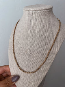 Avriel 3mm twisted chain necklace *18K Gold Plated*