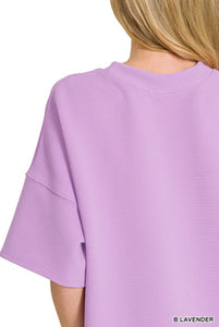 Lulu Ribbed Set in Lavender