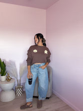 Load image into Gallery viewer, Halloween Graphic Crewneck Sweater in Mocha *S-XL*