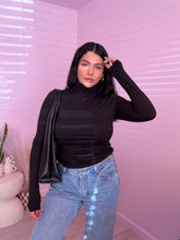 Load image into Gallery viewer, Turtleneck Long Sleeve in BLACK