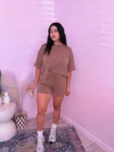 Load image into Gallery viewer, Juno Ribbed Set in BROWN