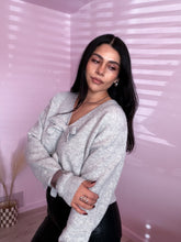 Load image into Gallery viewer, Emma Bow Sweater in Heather Gray