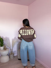 Load image into Gallery viewer, Halloween Graphic Crewneck Sweater in Mocha *S-XL*
