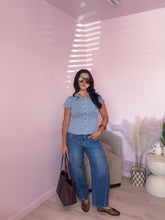 Load image into Gallery viewer, Amelia Button Down Denim Top
