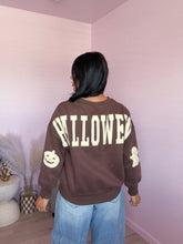 Load image into Gallery viewer, Halloween Graphic Crewneck Sweater in Mocha *S-XL*