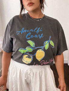 Amalfi Coast lemon graphic tee