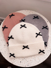 Load image into Gallery viewer, Bow Beanies *3 COLORS*