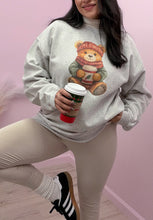 Load image into Gallery viewer, Winter Teddy Bear Graphic Crewneck Sweater