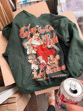 Load image into Gallery viewer, Enjoy a Soda at Christmas, Santa 90’s Oversized Sweatshirt