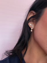 Load image into Gallery viewer, Brisa Pearl Hoop Earrings *24K Gold Plated*