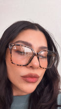 Load image into Gallery viewer, Oversized blue light blocker glasses in tortoise