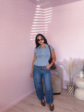 Load image into Gallery viewer, Amelia Button Down Denim Top
