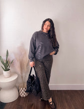 Load image into Gallery viewer, Leopard Printed Straight Pants in MOCHA