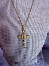 Load image into Gallery viewer, Virgin Mary Cross Necklace *18K Gold Plated*