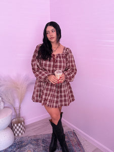 Valeria Plaid Mini Dress