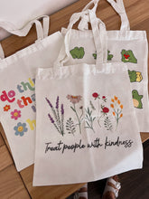 Load image into Gallery viewer, Treat people with kindness tote bag