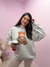 Load image into Gallery viewer, Winter Teddy Bear Graphic Crewneck Sweater