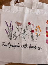 Load image into Gallery viewer, Treat people with kindness tote bag