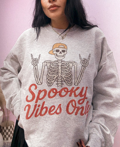 Spooky Vibes Only Crewneck Sweater