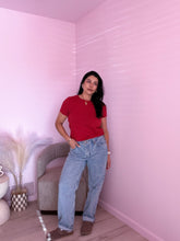 Load image into Gallery viewer, Brynlee Short Sleeve Tee in RED