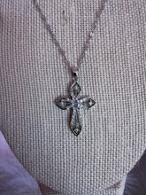 Load image into Gallery viewer, Rhinestone Cross Necklace *Stainless Steel*