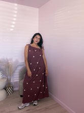 Load image into Gallery viewer, Polka Dots Maxi Dress in Brown