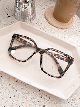 Load image into Gallery viewer, Oversized blue light blocker glasses in tortoise