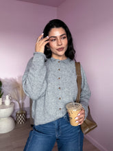 Load image into Gallery viewer, Adelaide Cardigan Sweater in Heather Gray