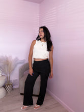 Load image into Gallery viewer, Paityn Asymmetrical Wrap Pants in Black