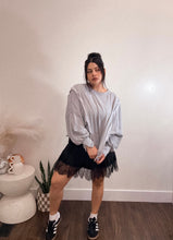 Load image into Gallery viewer, Lace Layering Skirt in Black