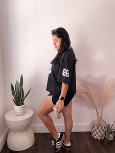 Sports mesh jersey in Black