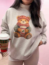 Load image into Gallery viewer, Winter Teddy Bear Graphic Crewneck Sweater